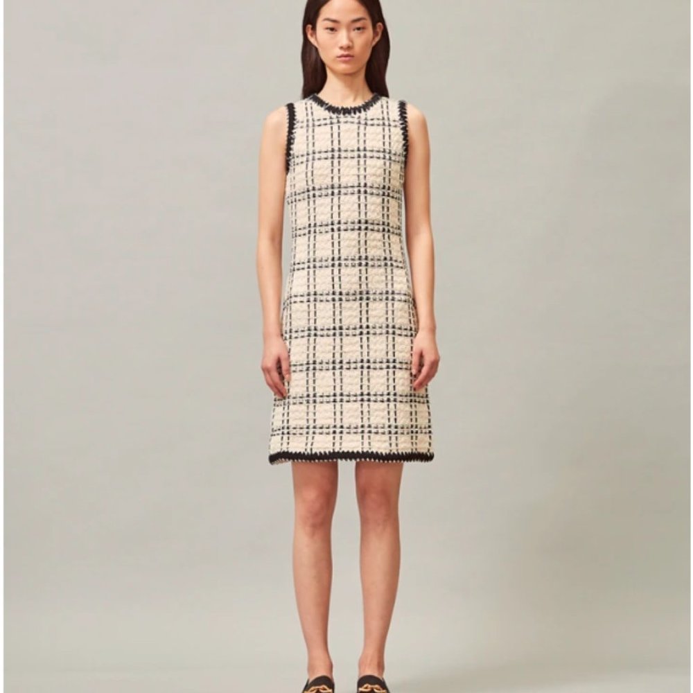 Tory Burch Linen & Wool-Blend Tweed Dress